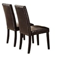 thumbnail image 2 of Dark Brown Faux Leather and MDF Upholstered Dining Chairs / Enhance Dining Room Appeal, 2 of 3