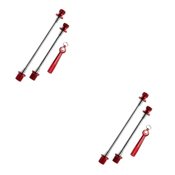 Sonducket Juego de brochetas de liberación rápida para bicicleta, pieza modificada de repuesto, eje de rueda trasera delantera profesional, Type1 NO1