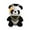 Yellow, variant on zhonghuaying Graduation Themed Panda Stuffed Figure with Doctor Cap and Colorful Tassel Scarf Design for Grad Event Layout Home Sofa Setting Party Desktop Embellishment Yellow