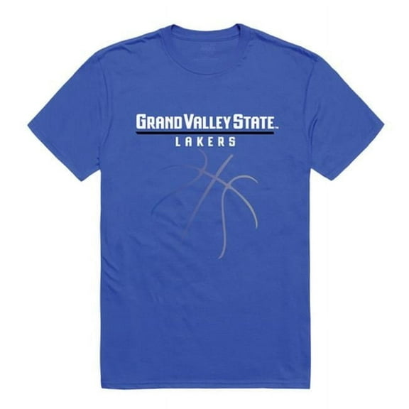 W Republic 510-308-B02-03 Grand Valley State University Men Basketball T-Shirt, Royal - Large