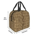 thumbnail image 3 of Easygdp Leopard Print Brown Bolsa Térmica Premium - Tela Oxford Impermeable, Gran Capacidad, Bolsillo Frontal, Unisex para Trabajo, Escuela, Actividades al Aire Libre y Picnics, 3 of 8