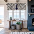 thumbnail image 5 of Window Valance for Kitchen,Nautical Dark Blue Navy Anchor Rod Pocket Curtain Valances Short Curtains Drapes Panel,Retro Wooden Board Window Treatment Topper for Living Room Bathroom Bedroom Home, 5 of 9