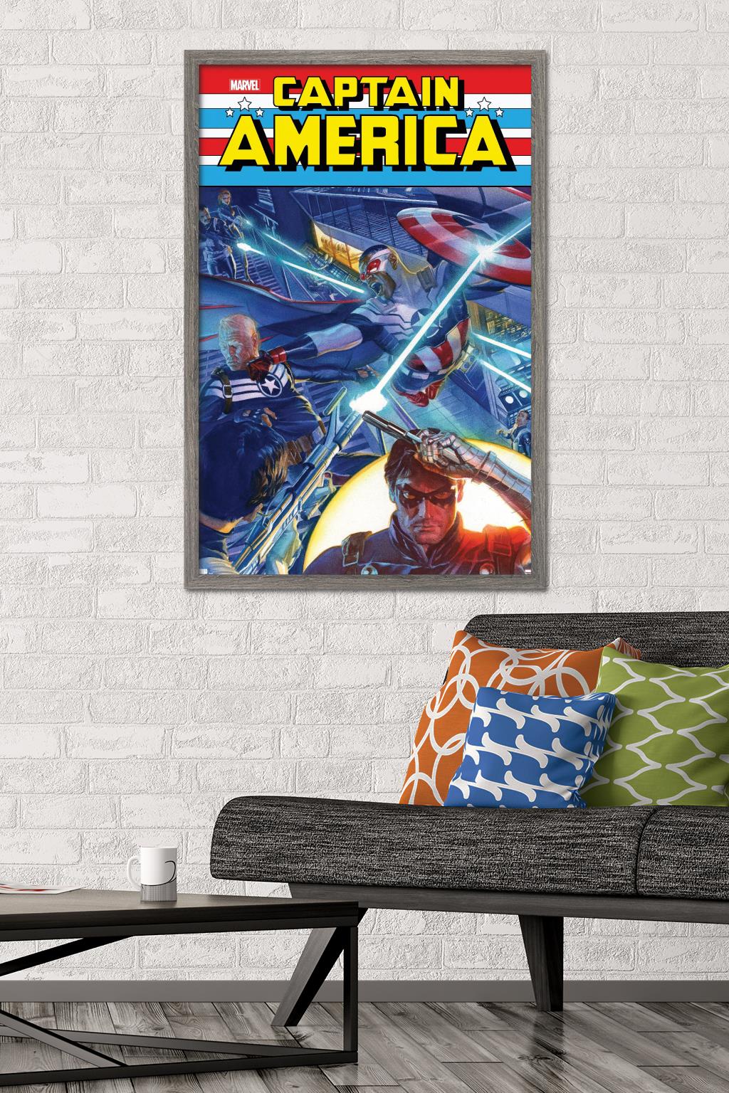 Marvel Comics - Winter Soldier - Captain America: Sam Wilson #7 Wall Poster, 22.375" x 34", Framed