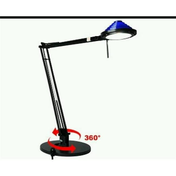 Round Table Base Swing Arm Desk Lamp 35 watt 12V Halogen Table Lamp