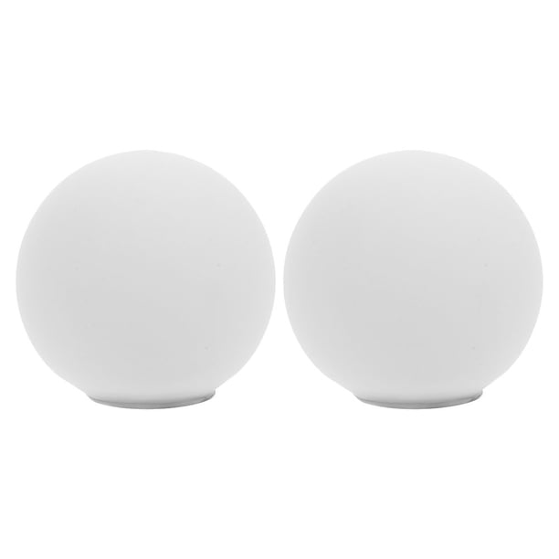2 piezas de repuesto para pantalla de lámpara de globo G9, cubierta de pantalla de cristal para lámpara colgante de pared, lámpara de tocador, luz blanca de 60 mm