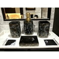 thumbnail image 2 of 4 Piece Ceramic Bathroom Accessory Set, Toothbrush Holder, Soap Dispenser, Tummbler and Soap Dish, 2 of 2