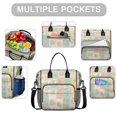 thumbnail image 2 of Pioneer Flower Floral Print Pattern Womens Lunch Box for Work,Insulated Large Lunch Bag,Leakproof Adult Lunch Bag for Work,Beach,Travel,Picnic,Camping, 2 of 6
