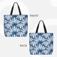 thumbnail image 3 of Kll Blue Shells Pattern Aesthetic Tote Bag For Women Beach Bag Shopping Bags Shoulder Bag Reusable Grocery Bags, 3 of 8