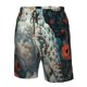 thumbnail image 4 of Fotbe Moon Flower White Owl Trajes de Baño Estampados para Hombre, Shorts de Verano de Secado Rápido, Ropa de Playa, Bañadores-X-Large, 4 of 6