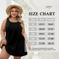 thumbnail image 4 of LANREMON Womens Dress Summer Plus Size Sundresses for Women Black Scoop Neck Loose Fit Sleeveless Dresses with Pockets 3XL, 4 of 6