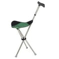 thumbnail image 2 of Bastón Con Asiento Para Caminar, Portátil, De Viaje, Ligero, Para Sentarse, Plegable, Color Verde, 2 of 8