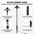 thumbnail image 5 of VEVOR 12 Pack Low Voltage Landscape Path Lights, 3W 210LM 12V-24VAC/DC Outdoor LED Pathway Lighting, 3000K Warm White Walkway Lights with Quick Connectors, IP66 Waterproof for Yard Garden Sidewalk, 5 of 9