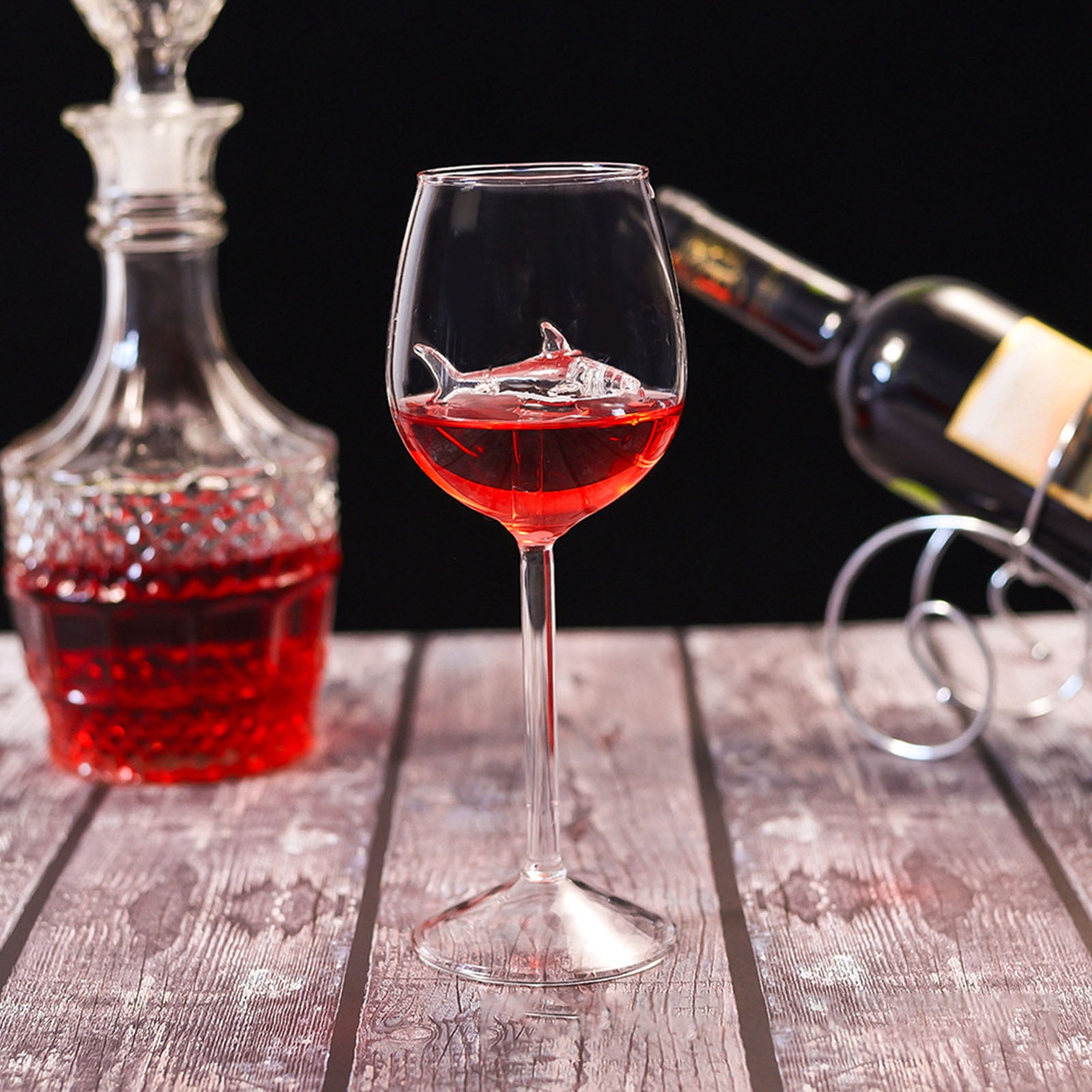Shark Wine Glass,Personalizedwith 3D Sharks Inside - Red Wine Glasses -  Unique Shark Lover Gifts - Ideal for Parties,Birthdays,Weddings(Clear) -  Walmart.com