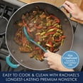 thumbnail image 5 of Rachael Ray Cook + Create 14 inch Aluminum Nonstick Wok with Side Handles, Agave Blue, 5 of 8