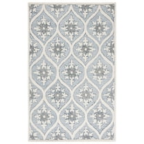 SAFAVIEH Metro Darian Floral Area Rug, Grey/Ivory, 4' x 6'