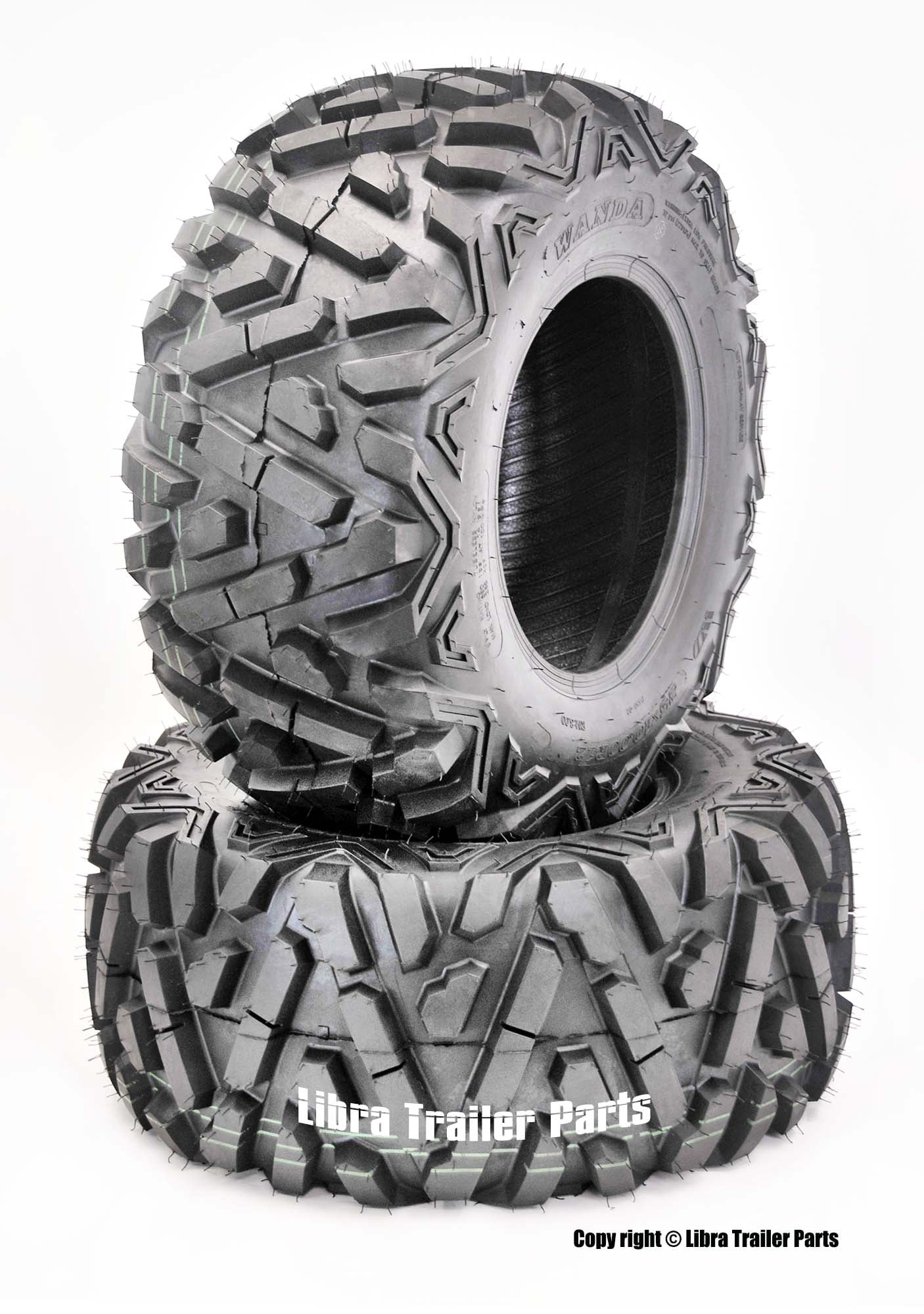 2 New WANDA ATV Radial Tires AT 25x10R12 6PR//P350-10178