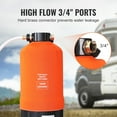 thumbnail image 4 of KFFKFF RV Water Softener, 16,000 Grain Portable Water Softener, with 3/4" Brass Fittings and 42" Hose, Soften Hard Water Filter System for RVs, Trailers, Boats, Mobile Car Washing, Pressure Washing, 4 of 9