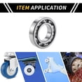thumbnail image 2 of Unique Bargains Universal Deep Groove Ball Bearings Scooter Skateboard Wheel 45x85x19mm Lubricated Bearings Open Type Silver Tone 1 Pcs, 2 of 6