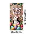 thumbnail image 3 of Fwttom Easter Decorations Cute Easter Egg And Rabbits Background Fabric Spring Party Scene Banners Background Decoration Easter Decorative Door Curtain Suitable For Easter Decorations, 3 of 6