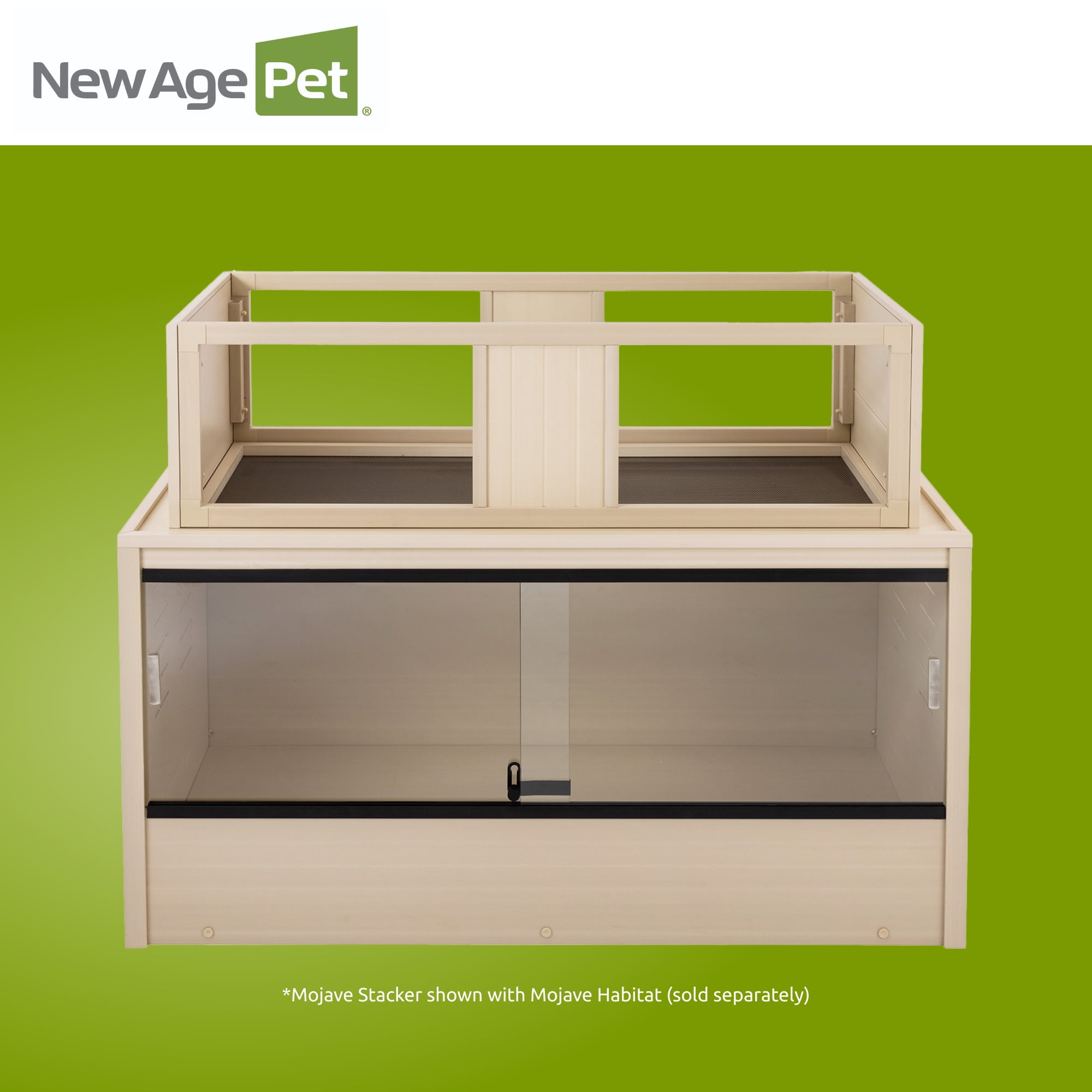 New Age Pet® ECOFLEX® Mojave Reptile Habitat Stacker in Large 48" Maple for Lighting
