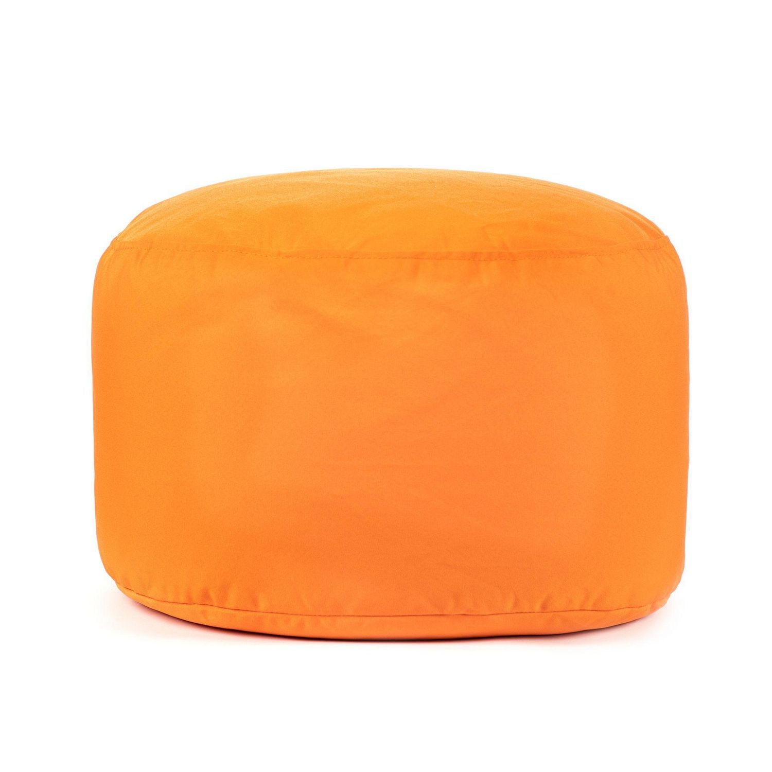 Gouchee Home Soleil Indoor/Outdoor Ottoman – Water-Repellent Orange Pouf with Polystyrene Bead Filling, Lightweight & Durable for Patio, Balcony, or Living Room