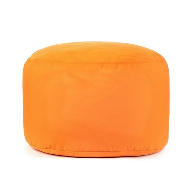 Pouf intérieur/extérieur Gouchee Home Soleil – Pouf orange hydrofuge rembourré de billes de polystyrène, léger et résistant, pour terrasse, balcon ou salon