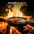 thumbnail image 4 of Utopia Kitchen Cast Iron Skillet 12 Inch Pre-Seasoned Black | Chef Pan, Even Heat Distribution, Stovetop, Oven, Campfire and Grill Safe, Large Skillet, Indoor Outdoor Use, 4 of 9