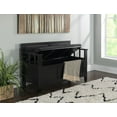 thumbnail image 3 of Elio Black Padded Bench, 3 of 9