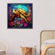thumbnail image 4 of Kit de pintura por números sobre lienzo, arte al óleo artesanal, imagen de tortuga, decoración de pared del hogar, 40 X 40cm, 4 of 9