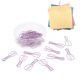 thumbnail image 4 of Elegante juego de clips para oficina y clips eficientes Clips de papel morados con forma de guitarra, paquete de 50, 4 of 8