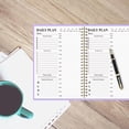 thumbnail image 4 of Coil-binding Weekly Planner Daily Journal Notebook Undated Academic Planner, 4 of 11