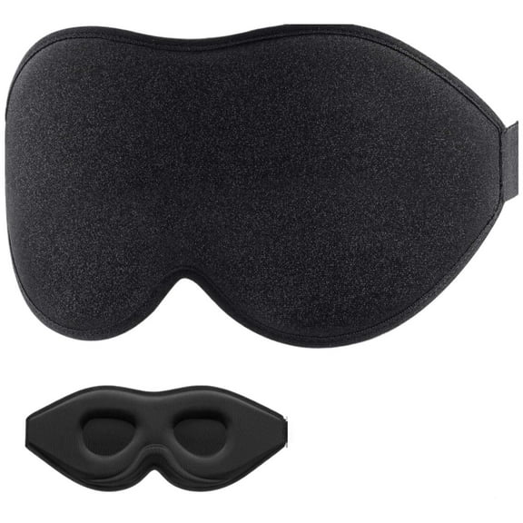 Sleep Mask for Side Sleeper, Eye Mask for Sleeping Light Blocking, 3D Contoured Cup Sleeping Mask
