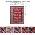 thumbnail image 3 of JV Home Tapis d'Aire Napoli Rouge 7 Pieds6"x10 Pieds Tapis Lavable Antidérapant, 3 of 8