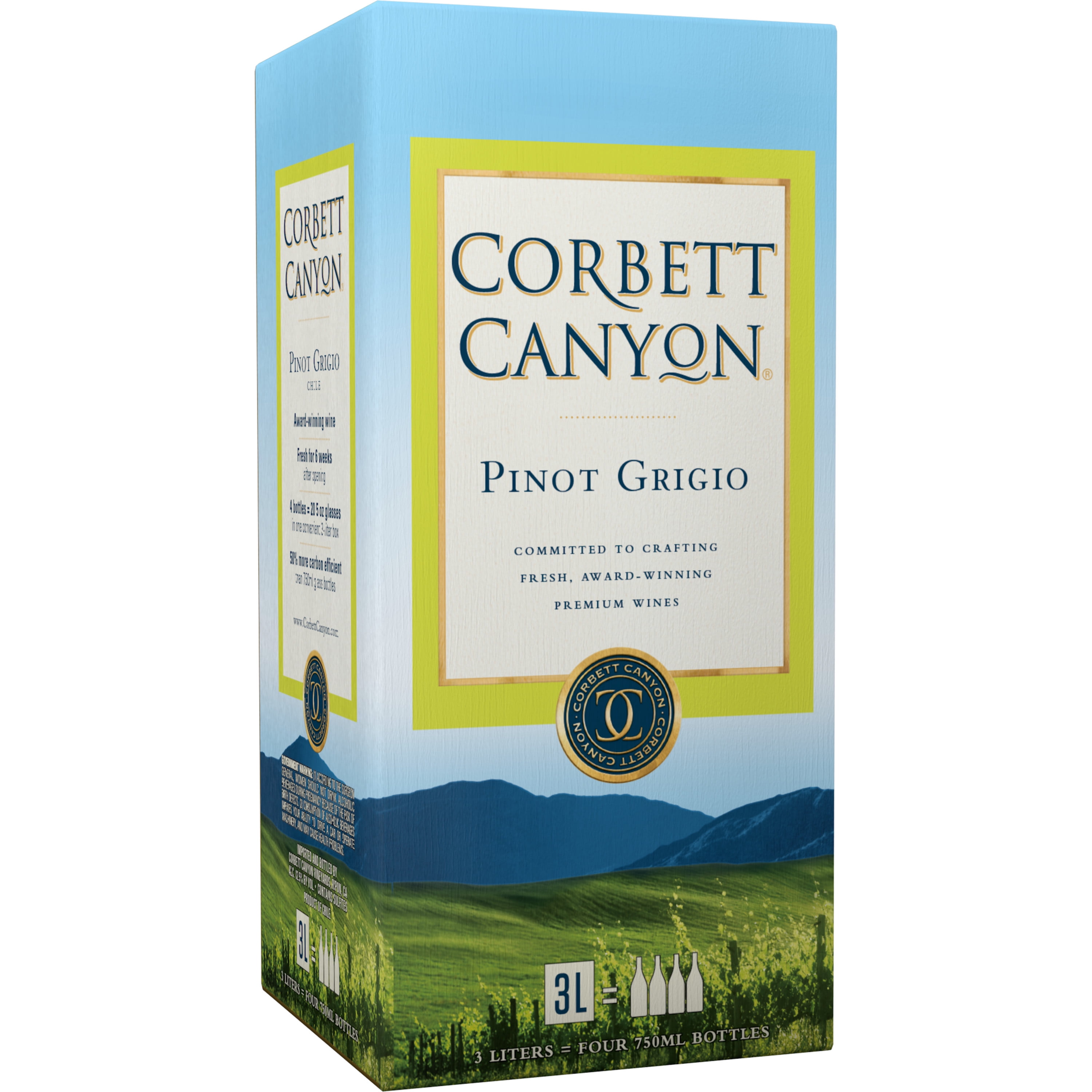 Corbett Canyon® Pinot Grigio White Wine - 3L, Chile