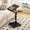 Walnut, variant on 23"x12" C-Shaped Side Table, 20"-31.5" Height-Adjustable with 180° Flip Top & 360° Swivel Casters, Sofa & Laptop Desk for Small Spaces