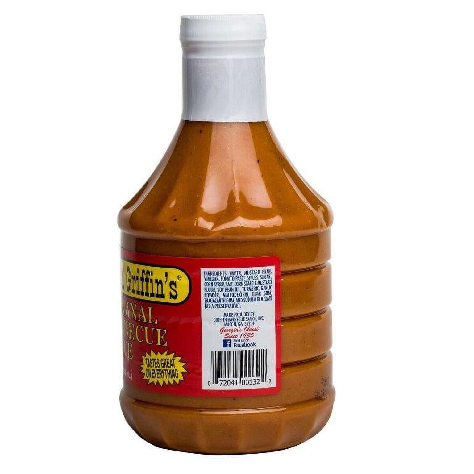 (3 pack) Mrs. Griffin's Barbecue Sauce, Tangy Mustard, Original, 32 fl. oz. Bottle