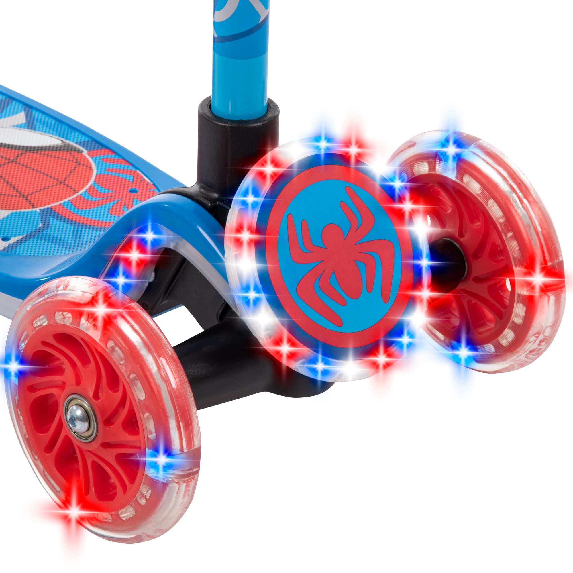 Huffy Marvel Spidey & His Amazing Friends Light-Up Toddler Scooter, Ages 3+, Blue, Boys