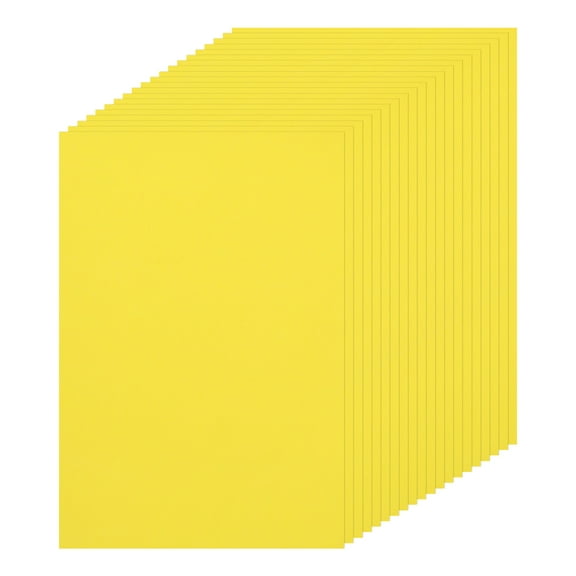 Uxcell 20 Pack 10 x 15 Inch Sanded Pastel Art Papers Yellow Cardstock Papers 160GSM