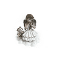 thumbnail image 1 of Figurine de Chérubine de Fille Féerique avec Fleurs, 1 of 1