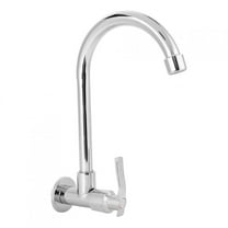 Single Handle Kitchen Sink Faucet 360° Rotating G1/2in Kitchen Bathroom Faucet Single Hole Wall Mounted Faucet Cold Water Tap