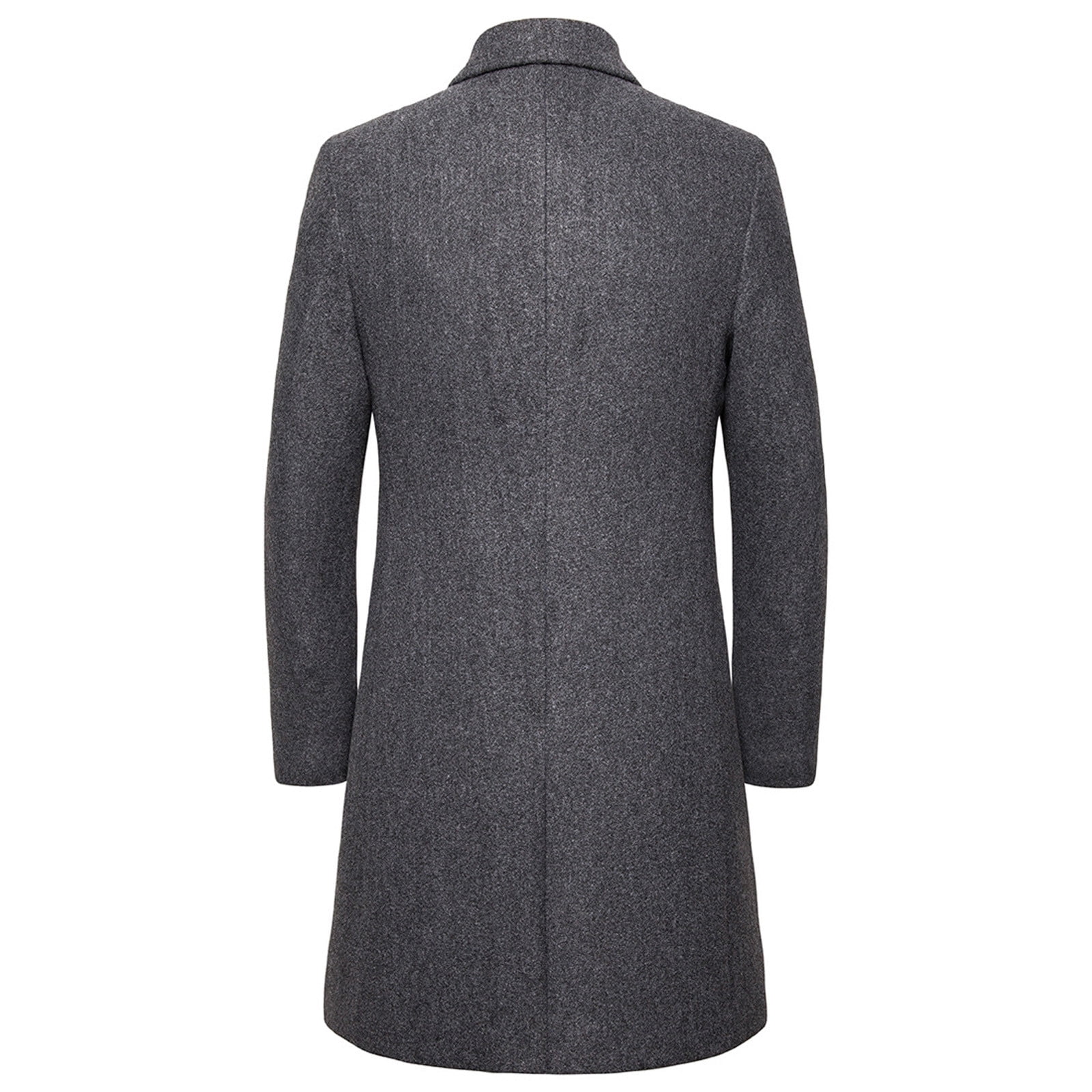 RKSTN Jackets for Men Fashion Solid Color Medium Long Casual