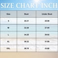 thumbnail image 6 of TOWED22 Women Sports Bra Swimsuit Top - Swim Bra Bikini Top Only Scoop Neck Bathing Suit Navy,L, 6 of 9