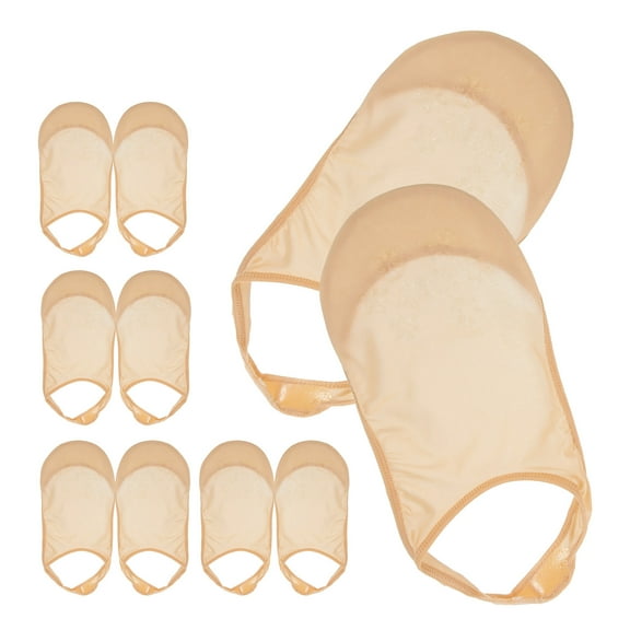 WORGEOUS  5 Pairs Non-slip Invisible Socks Low Cotton for Women Girls High Heels Women's Miss