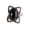 Black, variant on Women's STAINLESS STEEL Big Oval Agate Gemstone Floral Hollow Engraved Wedding Ring Band Black Size 10
