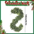 thumbnail image 3 of Real Touch Cedar Garland - Artificial Christmas Garlands Faux Green Cedar Fake Pine Needles Garland for Fireplace,Table, Stairs, Mantle, Window,Indoor Outdoor,Home,Holiday Decor, 3 of 4