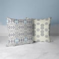 thumbnail image 2 of Elegant Twirls Throw Pillow with Removable Cover in Gray 20x20, 2 of 3