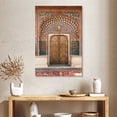 thumbnail image 2 of Elephant Stock Jaipur Lotus Door Wall Art - Vertical Canvas Wall Art - Living Room Wall Decor - Architecture Canvas - Gray And Brown Decor - 26" x 39", 2 of 8