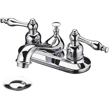 Bismark Chrome Double Handle Lavatory Faucet w/Pop-up