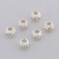 thumbnail image 3 of thinsony 925 Silver Large Hole Loose Spacer Bead DIYJewellery Making Finding 4mm 6pcs, 3 of 8