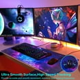 thumbnail image 3 of Gaming Mouse Pad, Extended Mouse Pad, 31.5x15.7inch XXL Large Big Computer Keyboard Mouse Mat Desk Pad with Non-Slip Base and Stitched Edge for Home Office Gaming Work, Galaxy Print, 3 of 5